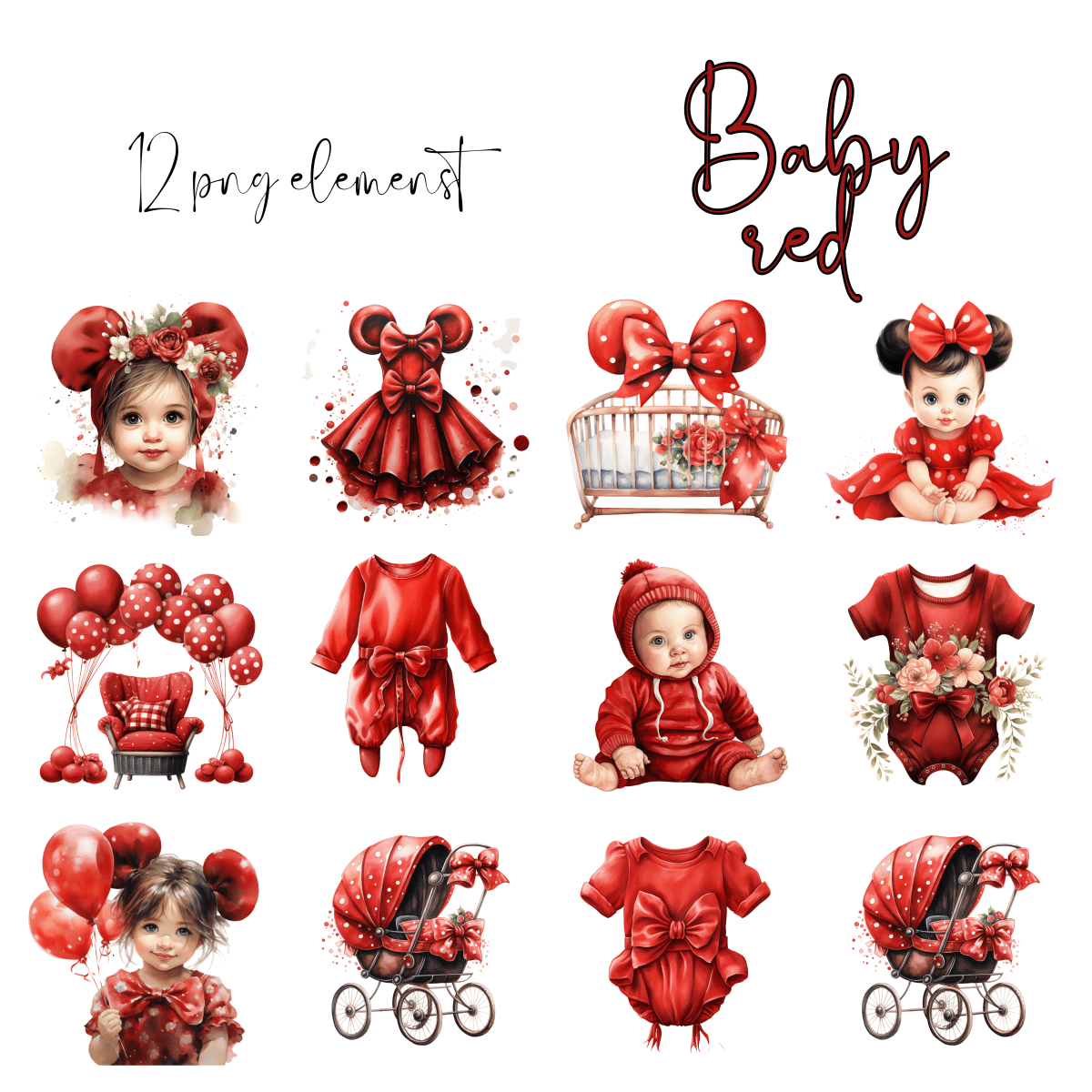 Zestaw Baby Red 01